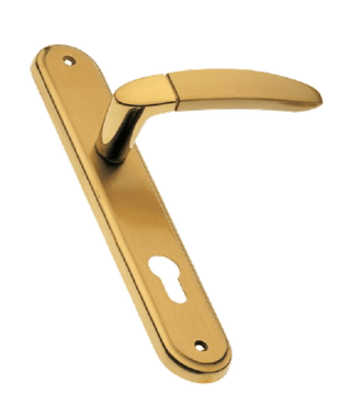 Дверные ручки на планке Morelli Luxury SAIL PL OSA/OTL Цвет - Матовое золото/золото
