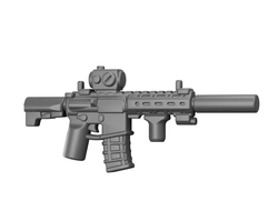 Штурмовая винтовка SBR с глушителем и оптическим прицелом | BrickTactical suppressed SBR w/optic