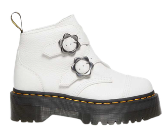 БОТИНКИ DR. MARTENS DEVON FLOWER BUCKLE WHITE