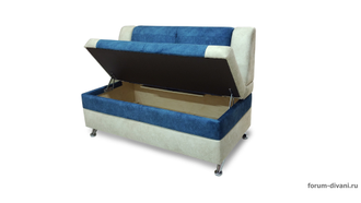 Кухонный ДИВАН "ФОРУМ-10", Синий/Слоновая кость