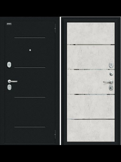 Дверь Входная "Лайн"  Look Art IMP-6/Букле черное
