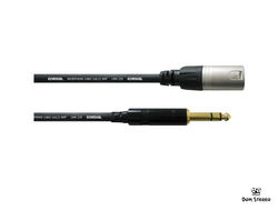 Фото готового кабеля для микрофона Cordial CFM 6 MV XLR male/джек стерео