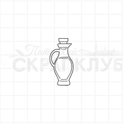штамп кувшин с маслом