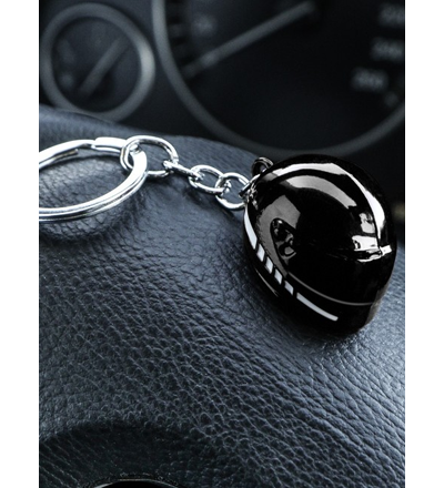 Брелок «Мотоциклетный шлем», ЧЁРНЫЙ