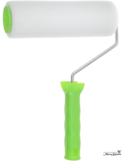 Валик 200 мм, D 48 мм, поролон, для латексных и ВД красок, грунтовок, пропиток, с ручкой, СИБРТЕХ