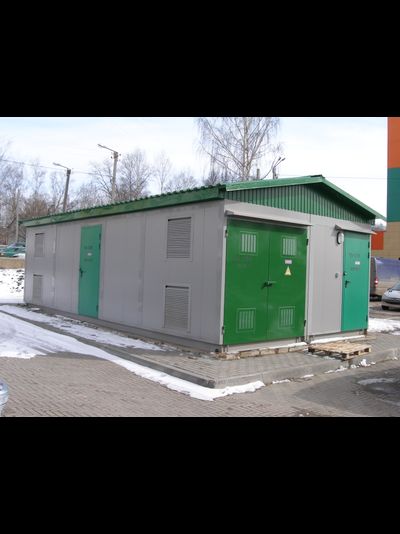 Двух трансформаторная утепленная КТП