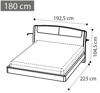 Кровать "Sinkro" 180х200 см (экокожа Castoro)