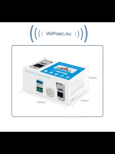 Вызывная панель видеодомофона WiFi/LAN с сенсорной кодовой клавиатурой и дополнительным беспроводным звонком, с DVR, HD (до -20) (idoorphone)