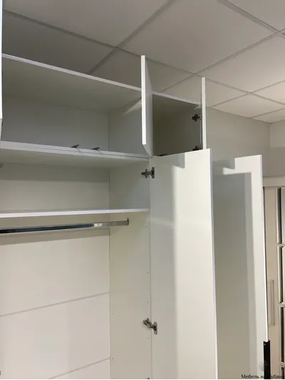 ШК 5 1600 шкаф четырехстворчатый распашной с антресолью Белый текстурный