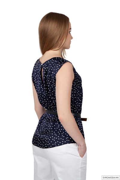 Блузка из вискозного шелка без рукава Pretty One 989 р.38/46 RU (Акция)