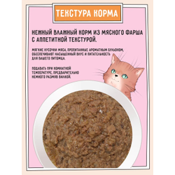 Zilli (Зилли) Влажный корм (консервы) для взрослых кошек с телятиной 100 г