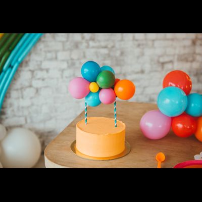 Оформление детского дня рождения в стиле "Радуга" "№ 1463