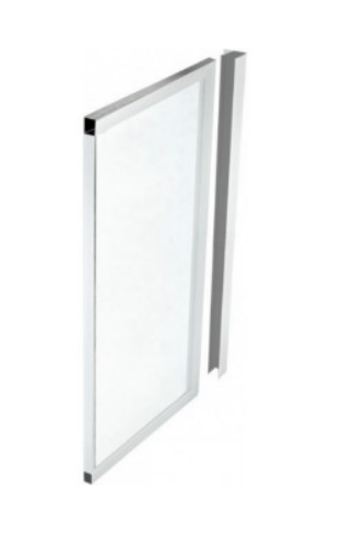 Торцевая стеклянная шторка для ванны, Тритон 70, 68x147.5 см