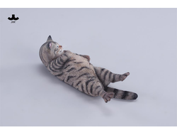 Котик на софе (серый) - Коллекционная фигурка 1/6 Lazybones Cat (JXK293A) - JXK