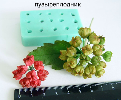 Набор молдов "Пижма+ Пузыреплодник+Коробочки льна "