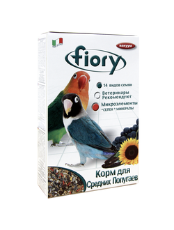 Fiory (Фиори) Parrocchetti African корм для средних попугаев, 800 г