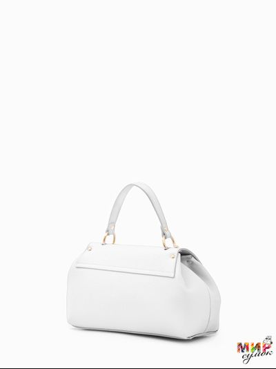 СУМКА ЖЕНСКАЯ GILDA TONELLI 5005 БЕЛОГО ЦВЕТА ИЗ НАТУРАЛЬНОЙ КОЖИ