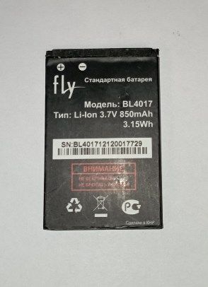 АКБ для Fly DS125 (BL4017) (комиссионный товар)