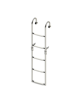 Складной трап с Г-образным креплением Мореман, 5 ступеней