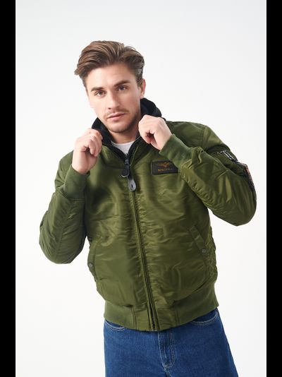 Куртка MA-1 HOODED D.GREEN/D.GREEN