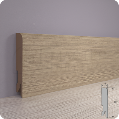 Плинтус МДФ Лука Пл 80 Дуб прованс