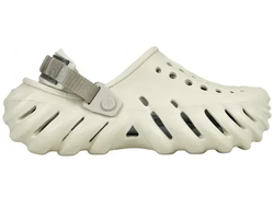 CROCS ECHO CLOG BONE GREY БЕЛЫЕ С СЕРЫМ