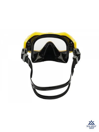 Маска для дайвинга Sargan &quot;ПАНОРАМА&quot;  детская черно-желт.