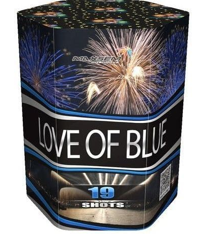 Батарея салютов LOVE OF BLUE (1,2" / 19 залпов)