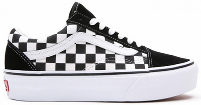 Vans Old Skool Platform Checkerboard Black