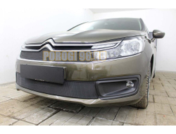 Защита радиатора Citroen C4 sedan 2016- black верх