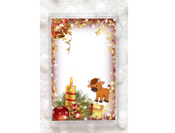 Магнит с символикой "Быка" №6