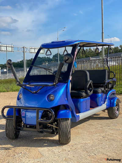 Гольфкар GreenCamel A42 52Ah (4+2 2500W 225/40-10' литые)