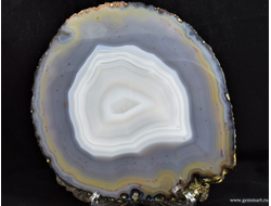 Агат - полированный спил - 150*140*5мм
