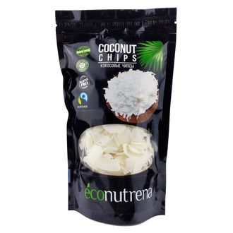 Чипсы кокосовые органические, 150г (Econutrena)