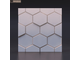 Декоративная облицовочная 3Д панель Kamastone Шестигранник 1011 под покраску, гипс