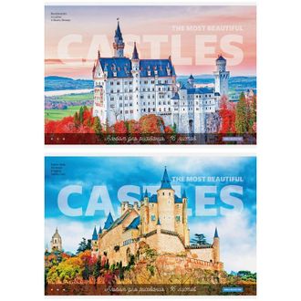 Альбом для рисования 16 л. на скрепке ArtSpace "Путешествия. Beautiful castle" (А16_26196)