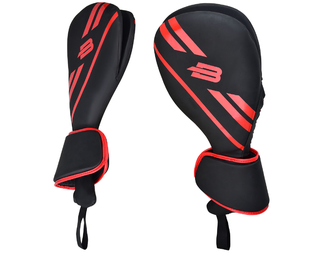 Лапа-ракетка BoyBo двойная с защитой кисти красная