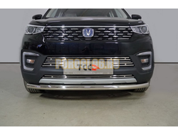 Защита передняя нижняя 60,3 мм ТСС для Changan CS55 2WD 1.5T 2022-