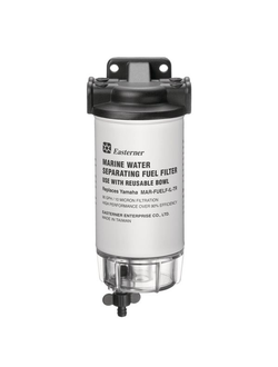 Фильтр-сепаратор Easterner C14773P 10мкм 340л/час 285х103х98мм штуцер 3/8"NPT под шланг Ø10мм с креплением и водосборником для четырехтактных бензиновых двигателей Yamaha