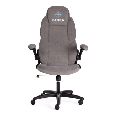 Кресло компьютерное BAZUKA (БАЗУКА) флок серый