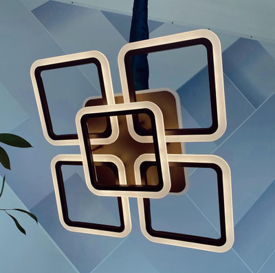 Люстра светодиодная 8075/4+1 COF 140W+10W RGB Profit Light