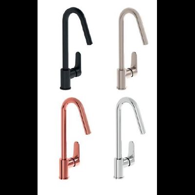 Смеситель для кухни, черный матовый, VitrA Root Round, A4274236EXP