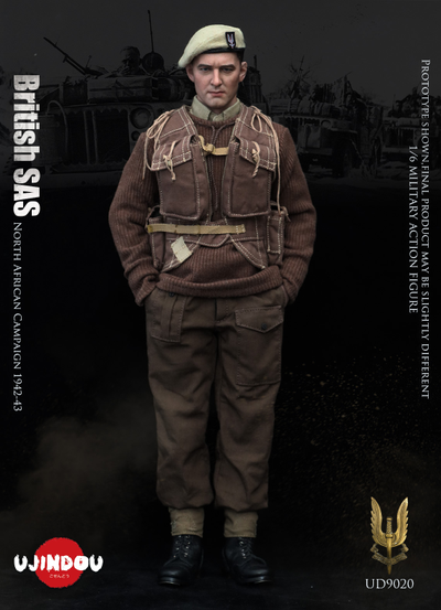 Боец SAS в Северной Африке 1942-1943 г - КОЛЛЕКЦИОННАЯ ФИГУРКА 1/6 WWII BRITISH SAS North African Campaign 1942-43 (UD9020) - UJINDOU