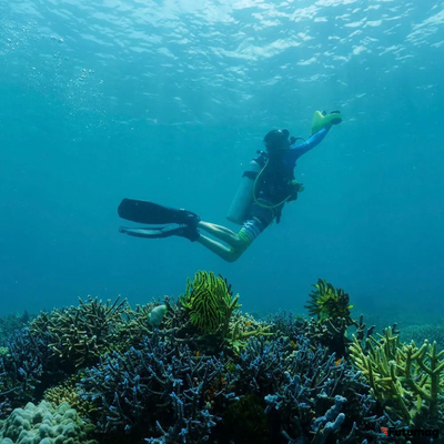 Подводный электроскутер MANTA желтый