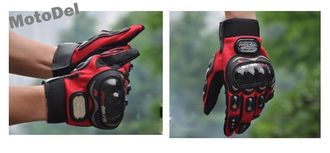 Мотоперчатки Pro-Biker, красные, размеры M, L, XL, XXL