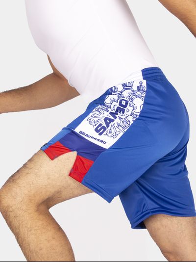 Шорты самбо BRAVEGARD ПАТРИОТ синие