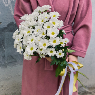 Букетик из 7  хризантем  (цвет на выбор)