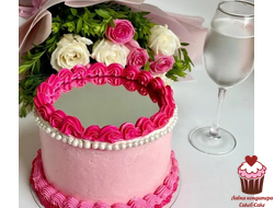 Акриловое украшение Зеркало круг, 10 см для селфи-торта