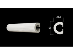 Молдинг Decor Dizain DD635, дюрополимерный, влагостойкий, под покраску, длина 2 м