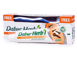 Зубная паста от кариеса с гвоздикой Dabur Herb'l Clove, 150 гр